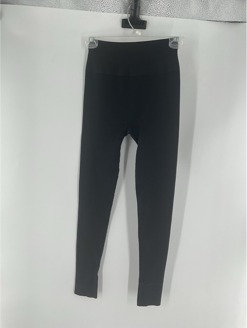 Nux Women’s Size Small Leggings Black Made In The Usa Nylon Spandex Ankle 141